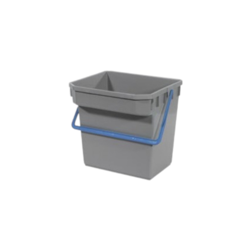 Grauer Eimer Numatic - Blauer Griff für Numatic Wagen - 15 L